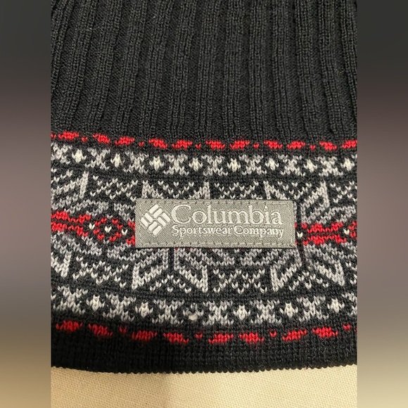 Columbia Unisex Black Argyle Wool Beanie Hat. OSFA - Picture 2 of 6